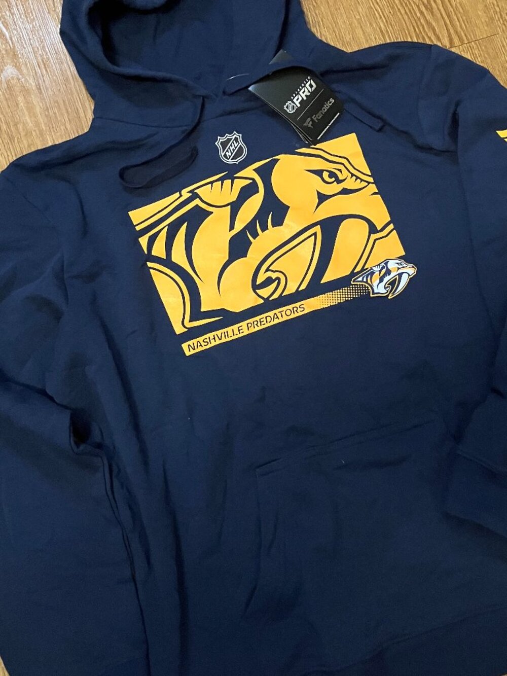 NWT Nashville Predators Hoodie Navy Blue NHL Fleece Fanatics